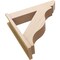 Ekena Millwork 7 1/2-in W x 32-in D x 32-in H Funston Slat Rough Cedar Woodgrain TimberThane Outlooker, Primed Tan OUTUR075X32X32FST24RCPR - alternate 6